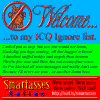 Welcome to my ICQ ignore list.