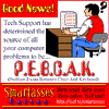 Good News. Tech support has determined the source of all your computer problems...